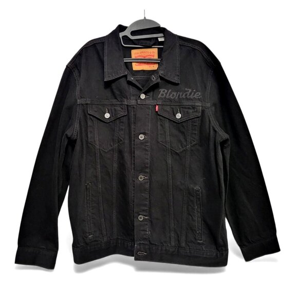 Levi’s x Blondie Pollinator Black Denim Trucker Jacket - Picture 3 of 13
